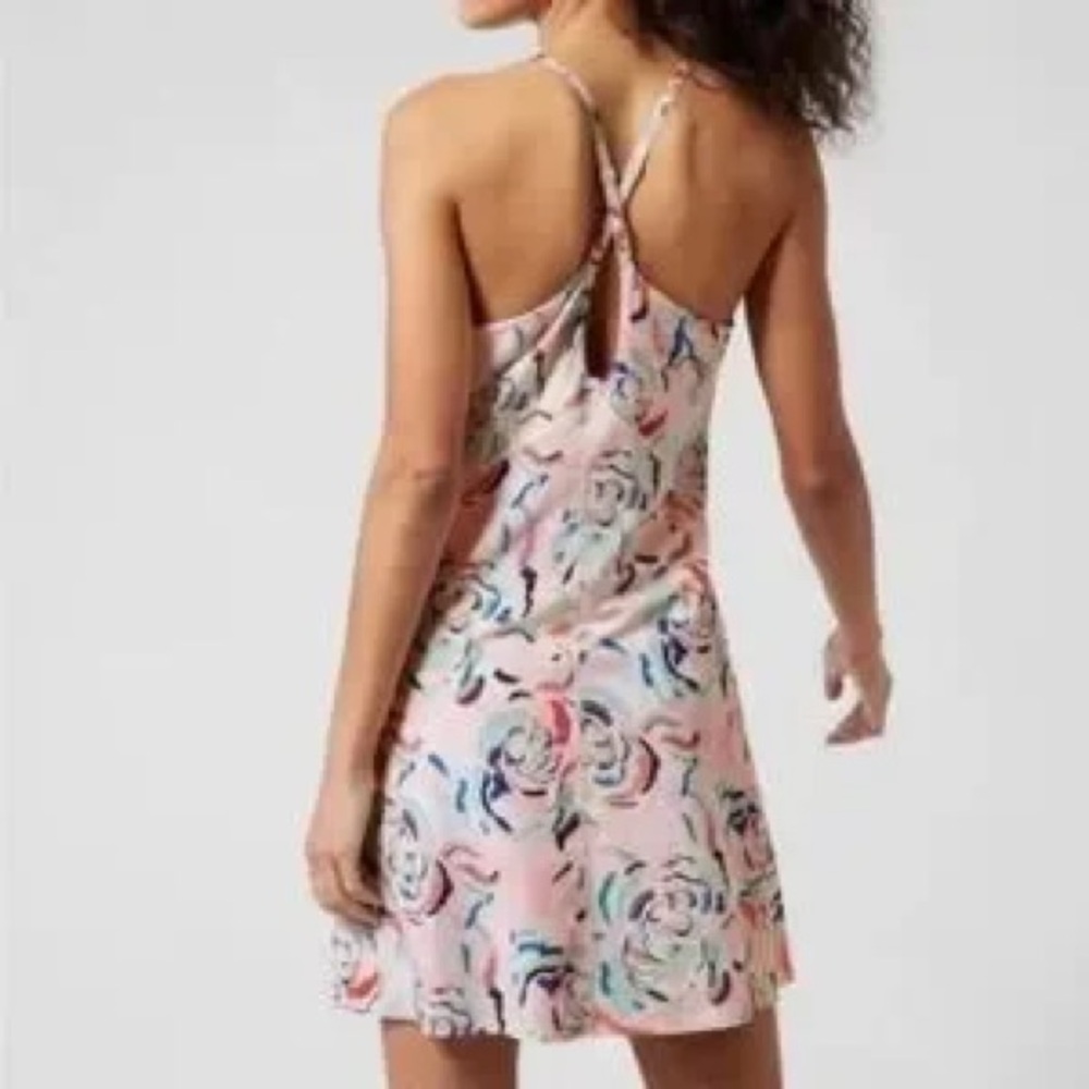 Floral Pink Sleeveless Dress